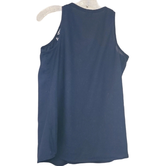 Converse One Star | Women's Navy Embroidered Tank (Size Small) - Picture 11 of 11